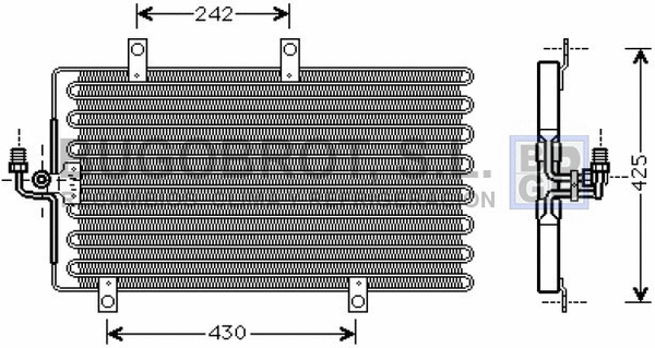 Condenseur, climatisation BUGOBROT 62-AL5092