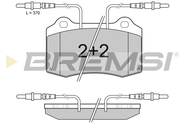 Kit de plaquettes de frein, frein à disque BREMSI BP2985