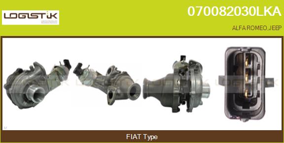 Turbocompresseur, suralimentation LGK 070082030LKA