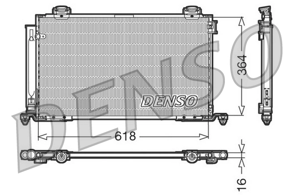 Condenseur, climatisation DENSO DCN50015