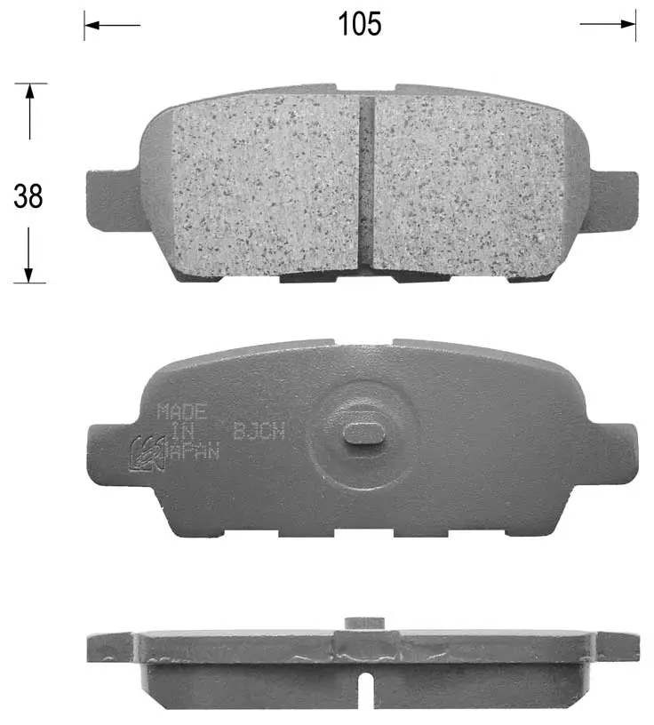 Kit de plaquettes de frein, frein à disque KAISHIN FK1244