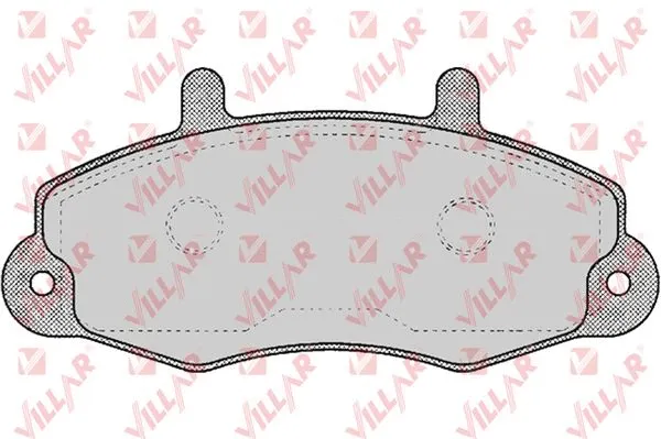 Kit de plaquettes de frein, frein à disque VILLAR 626.0481
