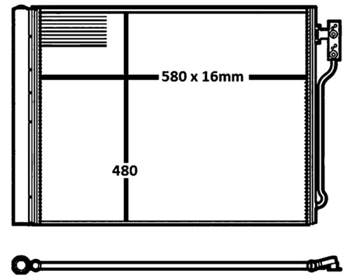 Condenseur, climatisation MAHLE AC 655 000S