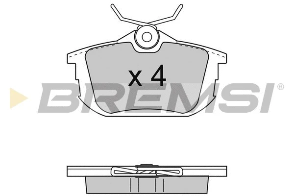 Kit de plaquettes de frein, frein à disque BREMSI BP2742