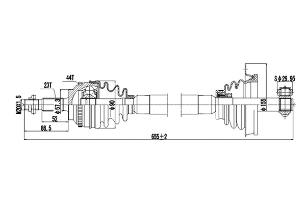 Arbre de transmission DYNAMATRIX DDS250311