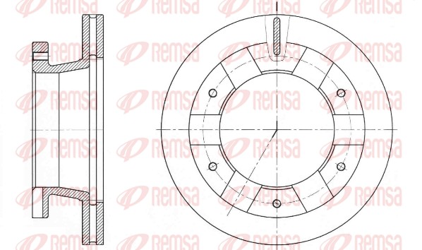 Disque de frein REMSA 61407.10