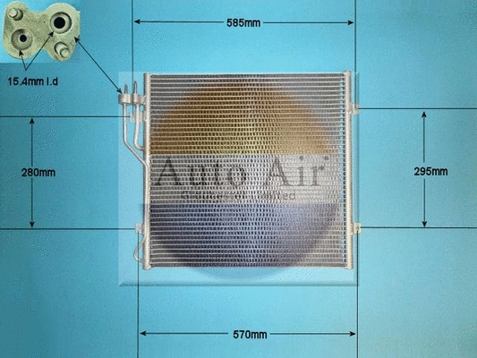Condenseur, climatisation AUTO AIR GLOUCESTER 16-9661