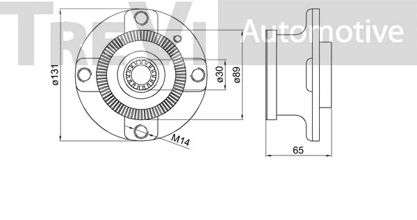 Kit de roulements de roue TREVI AUTOMOTIVE WB1209