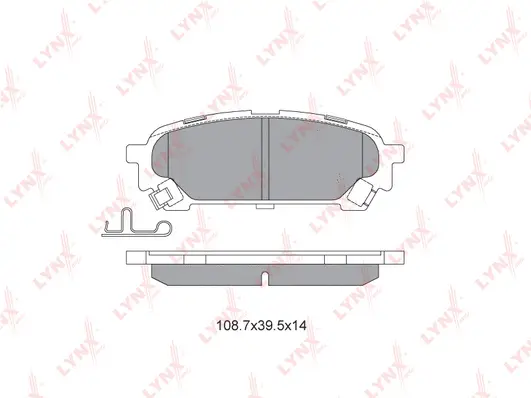 Kit de plaquettes de frein, frein à disque LYNXAUTO BD-7113
