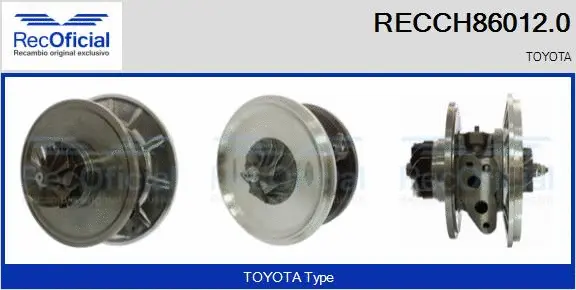 Groupe carter, turbocompresseur RECOFICIAL RECCH86012.0