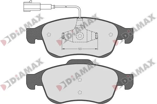 Kit de plaquettes de frein, frein à disque DIAMAX N09782
