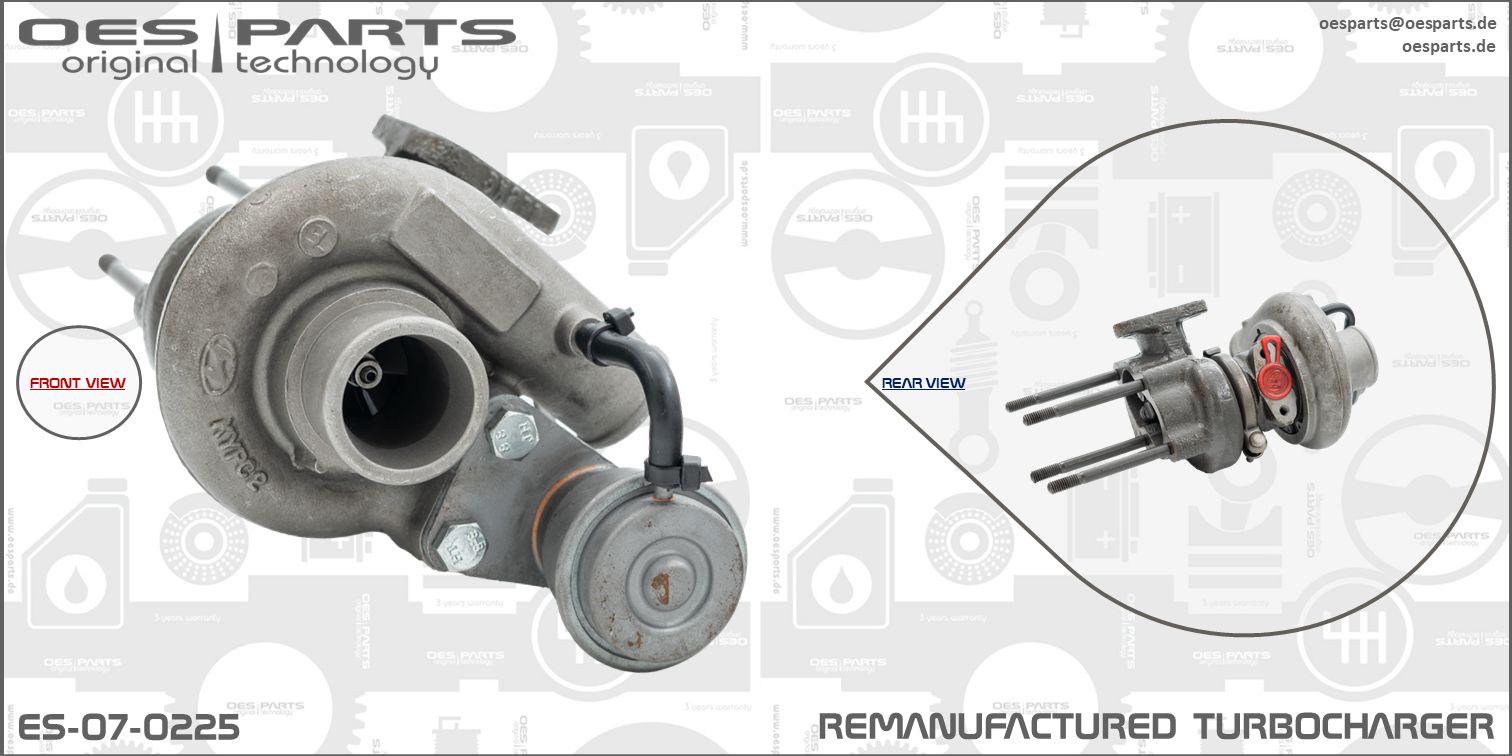 Turbocompresseur, suralimentation OES PARTS ES-07-0225