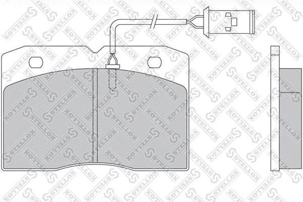 Kit de plaquettes de frein, frein à disque STELLOX 85-01408-SX