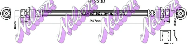 Flexible de frein KAWE H4333Q
