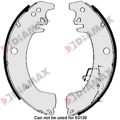 Jeu de mâchoires de frein DIAMAX N01036