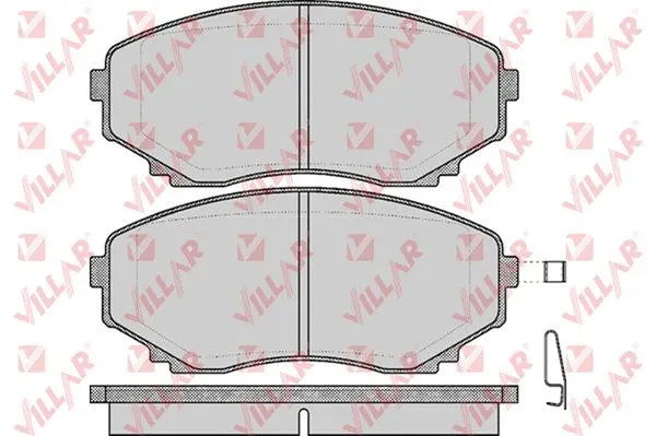 Kit de plaquettes de frein, frein à disque VILLAR 626.0570