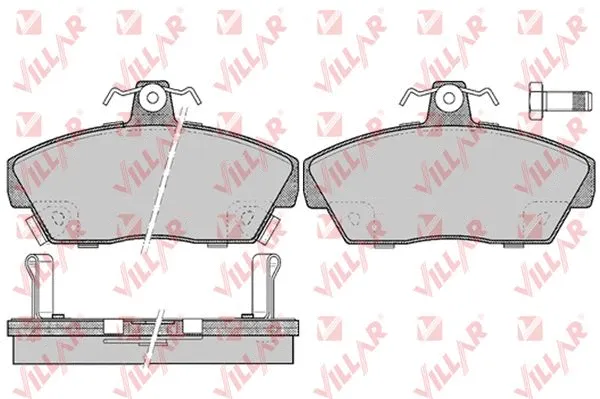 Kit de plaquettes de frein, frein à disque VILLAR 626.0429