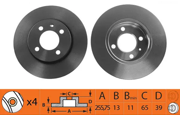 Disque de frein SB BR33108