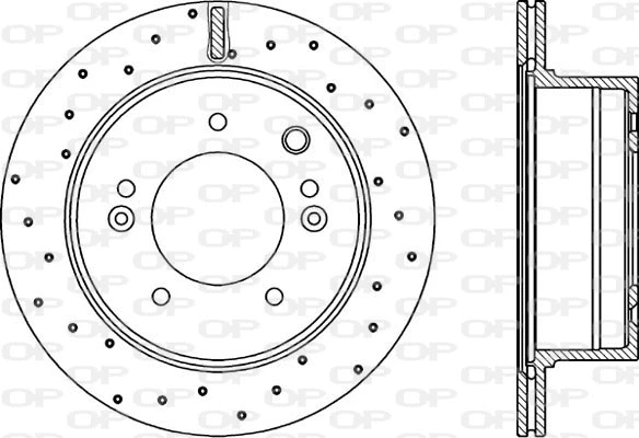 Disque de frein OPEN PARTS BDRS2241.25