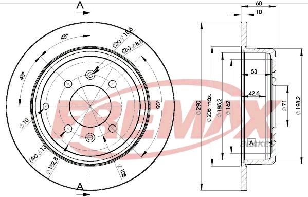 Disque de frein FREMAX BD-4250