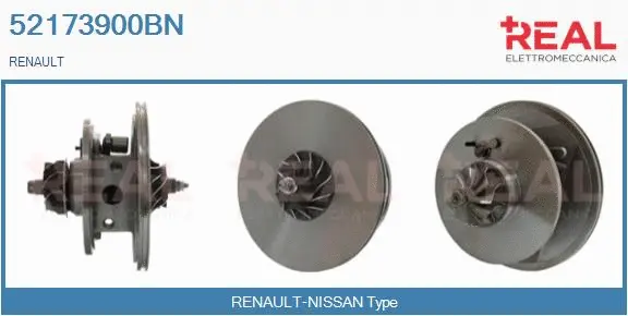 Groupe carter, turbocompresseur REAL 52173900BN
