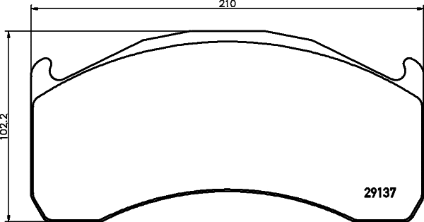 Kit de plaquettes de frein, frein à disque DON CVP039K