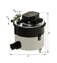 Filtre à carburant UNIFLUX FILTERS XN276