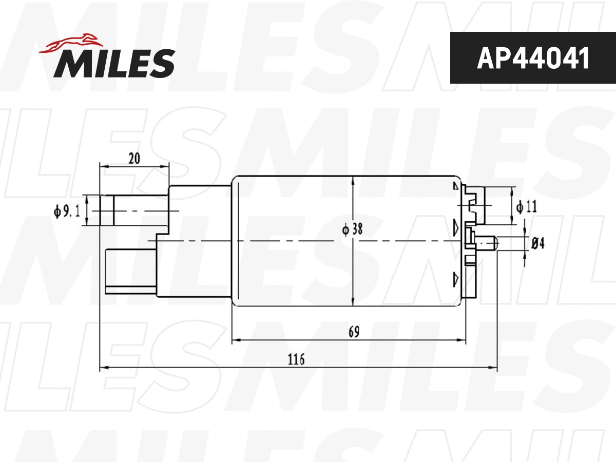Pompe à carburant MILES AP44041