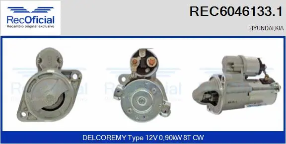 Démarreur RECOFICIAL REC6046133.1