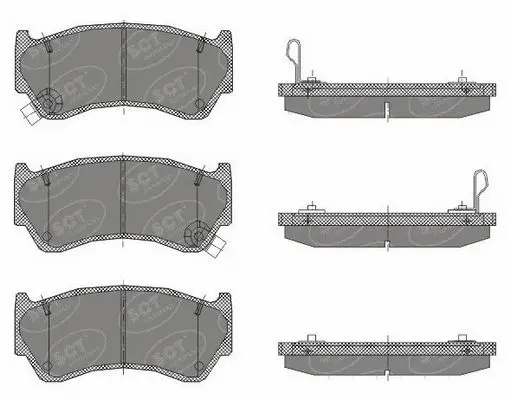Kit de plaquettes de frein, frein à disque SCT - MANNOL SP 439 PR