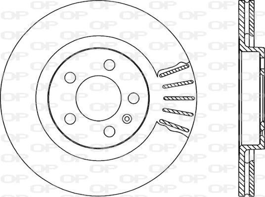 Disque de frein OPEN PARTS BDR1666.20