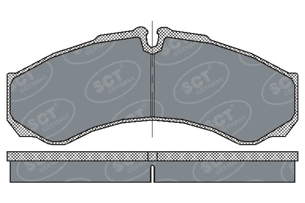 Kit de plaquettes de frein, frein à disque SCT - MANNOL SP 212 PR