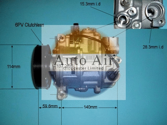Compresseur, climatisation AUTO AIR GLOUCESTER 14-9682