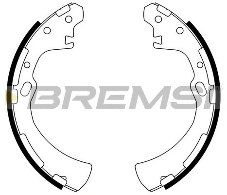 Jeu de mâchoires de frein BREMSI GF0849