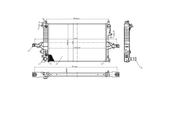 Radiateur, refroidissement du moteur ORDONEZ 2066013