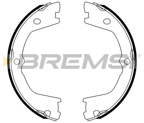 Jeu de mâchoires de frein, frein de stationnement BREMSI GF0142