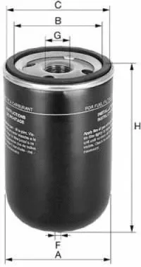 Filtre à carburant UNIFLUX FILTERS XN172