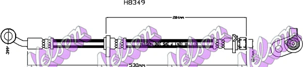 Flexible de frein KAWE H8349