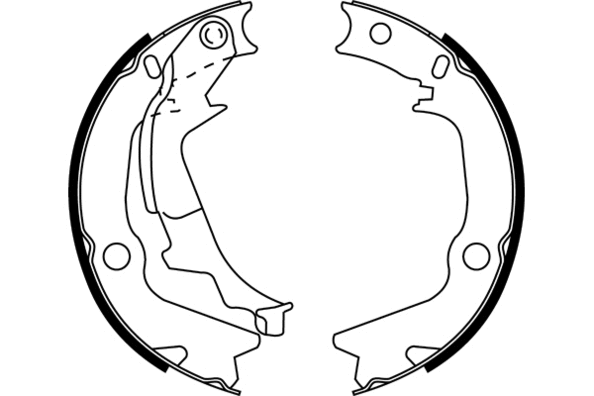 Jeu de mâchoires de frein, frein de stationnement E.T.F. 09-0696