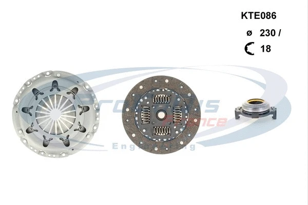 Kit d'embrayage PROCODIS FRANCE KTE086