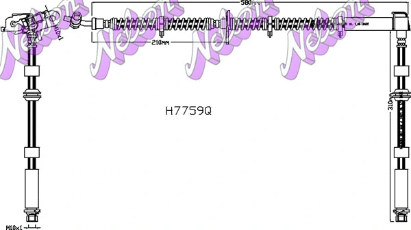 Flexible de frein KAWE H7759Q
