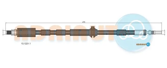 Flexible de frein ADRIAUTO 13.1221.1