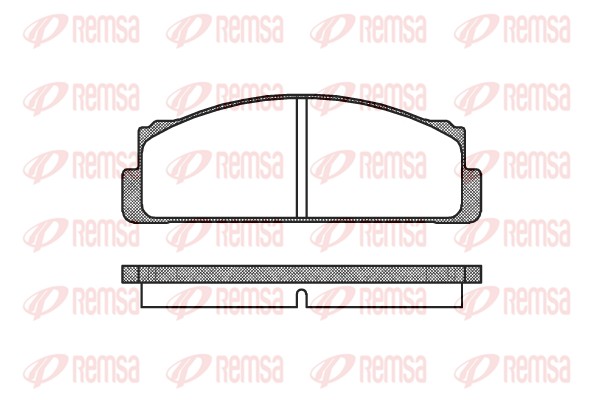 Kit de plaquettes de frein, frein à disque REMSA 0022.20