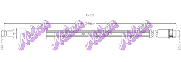 Flexible de frein KAWE H5221