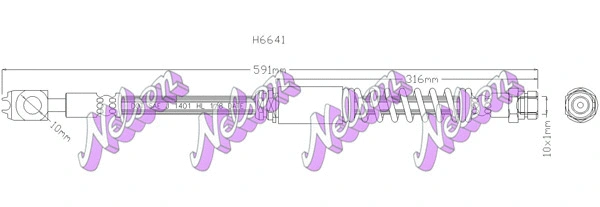 Flexible de frein BROVEX-NELSON H6641