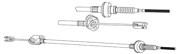 Tirette à câble, commande d'embrayage CEF OP01159