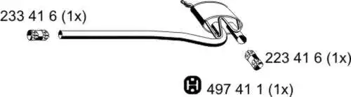 Silencieux central ERNST 243100