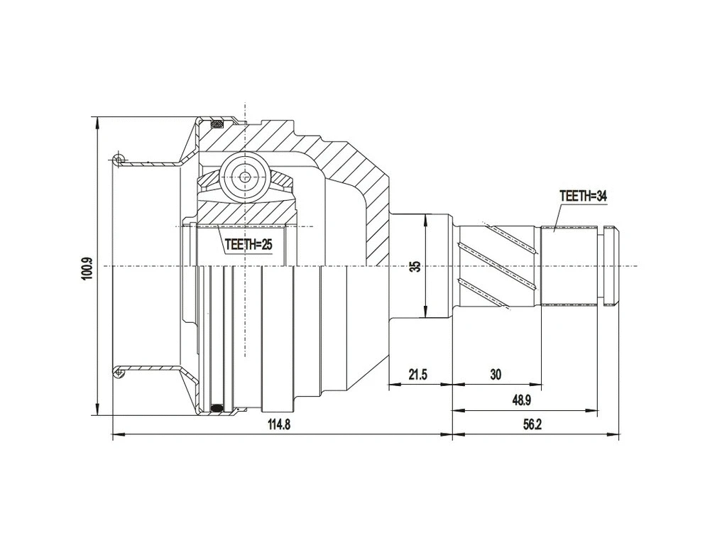 Jeu de joints, arbre de transmission A.Z. Meisterteile AZMT-43-030-1018
