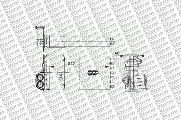 Système de chauffage STORM QUALITY PARTS 70506