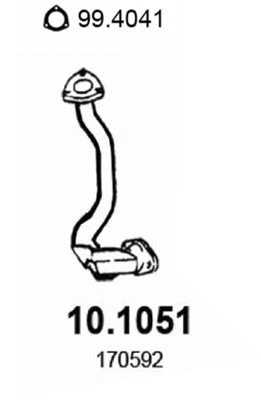Tuyau d'échappement ASSO 10.1051